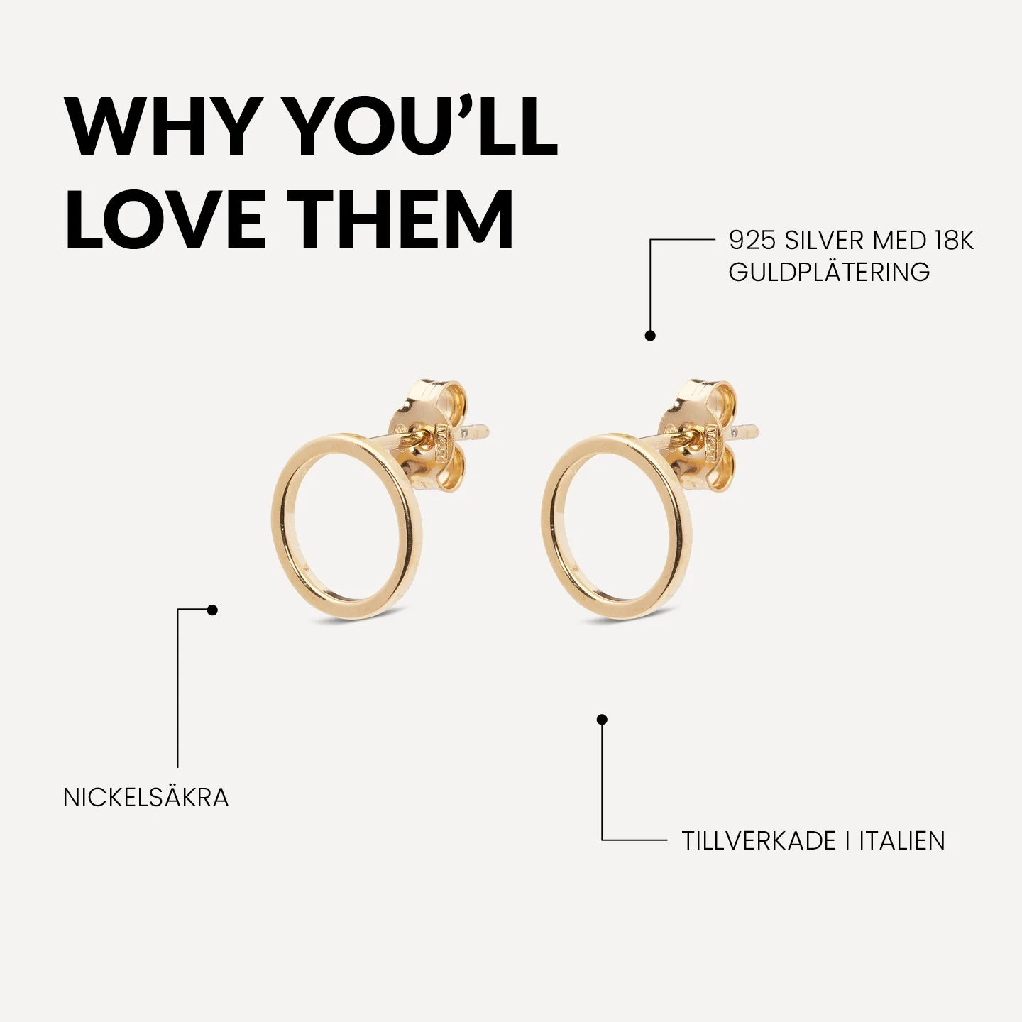 icône eternity 10mm earrings gold benefits