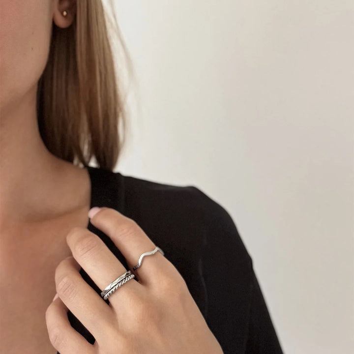 Adrienne ring steel
