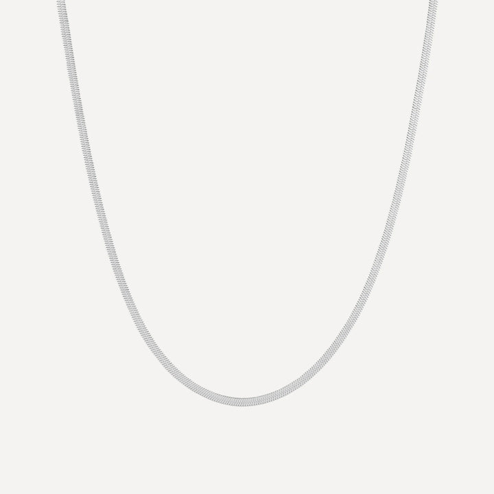 alice herringbone necklace made in waterproof stainless steel from icône