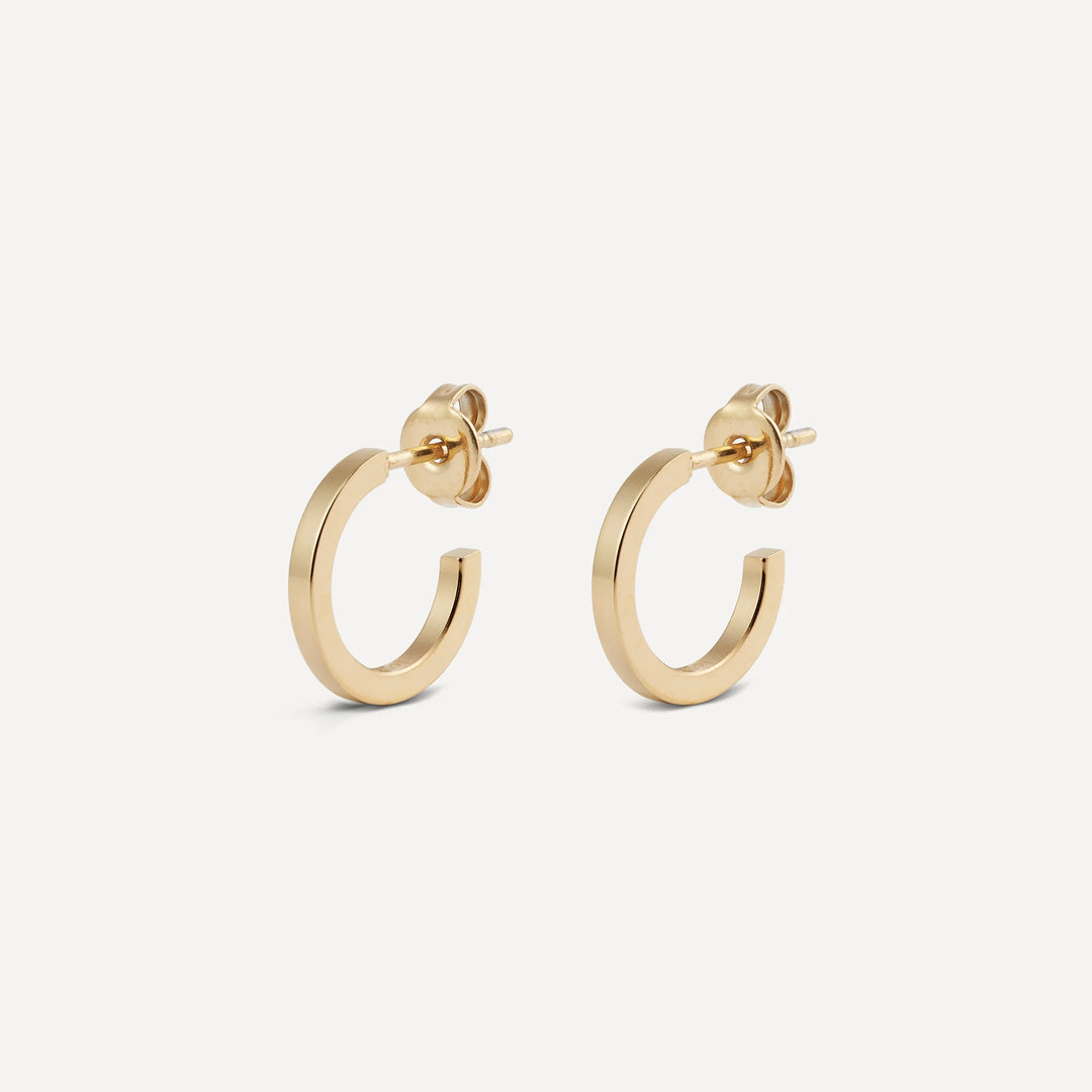 astrid hoop earrings gold made in waterproof stainless steel from icône
