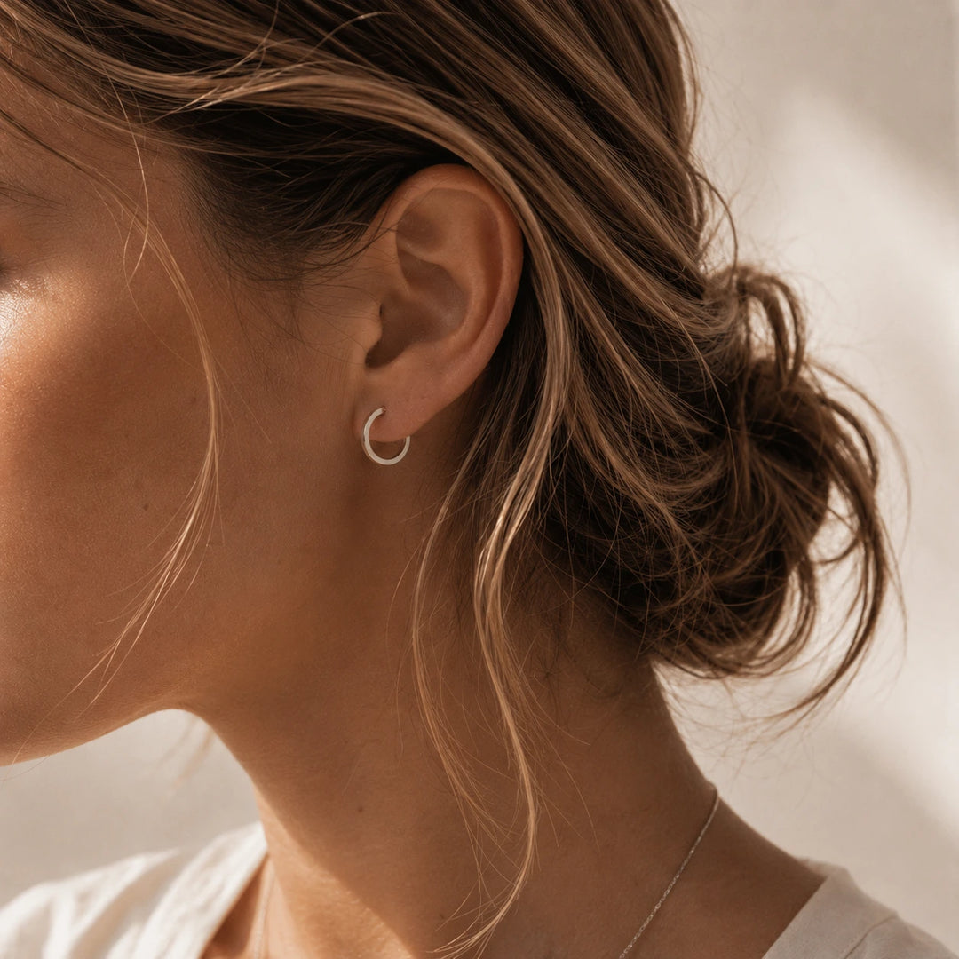 Astrid mini earrings steel