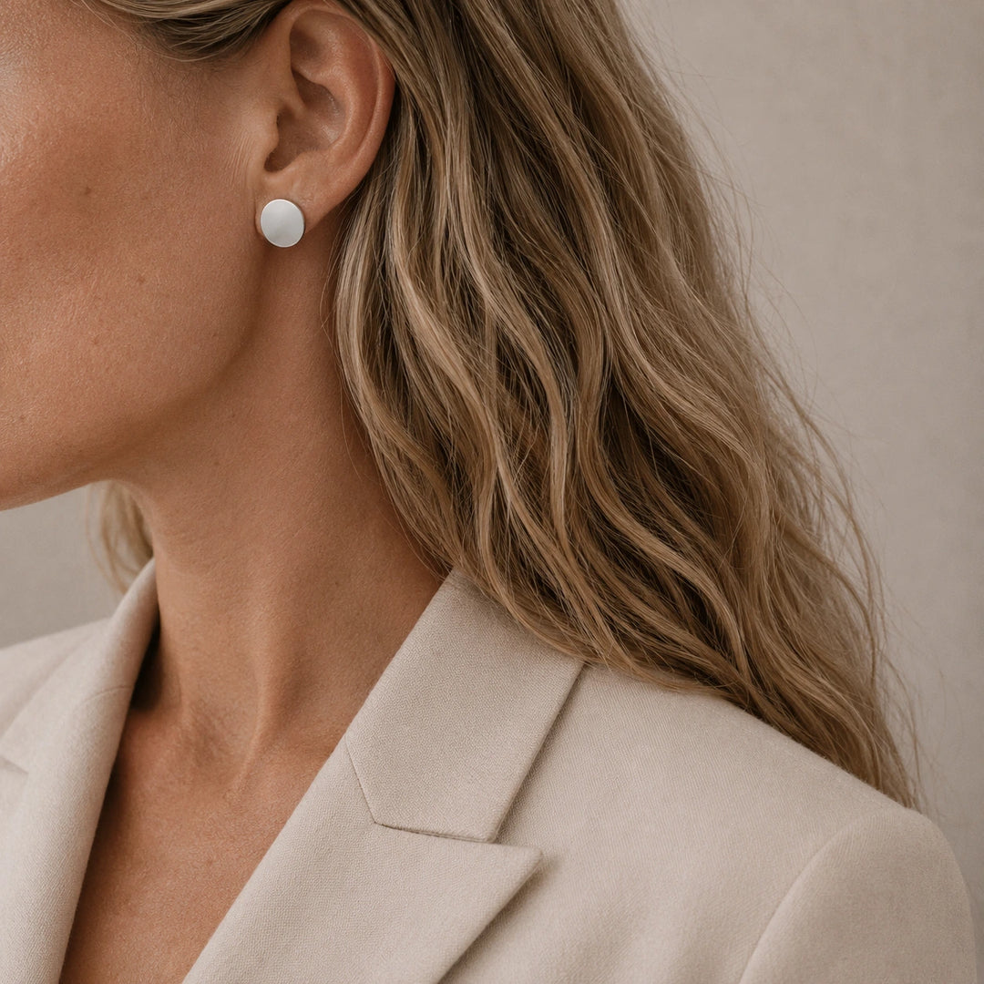 Blanche earrings steel