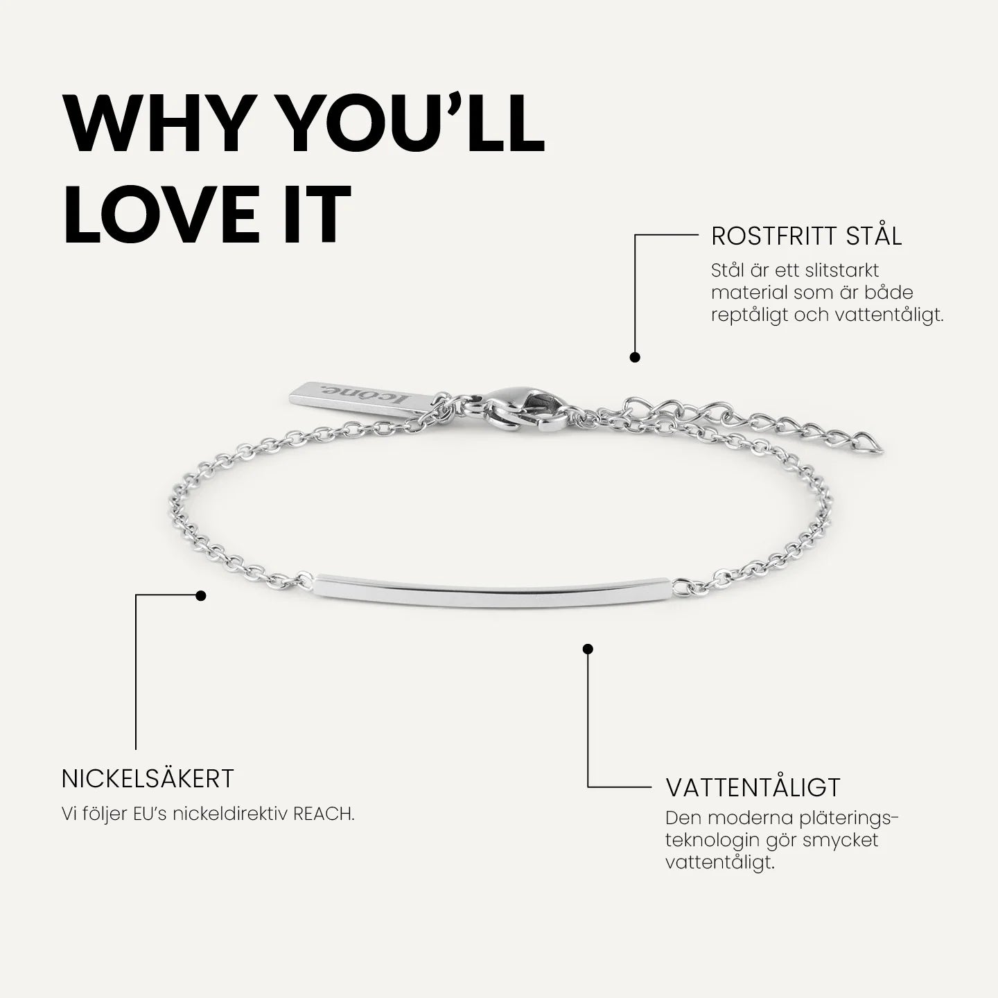 icône carine bracelet steel benefits