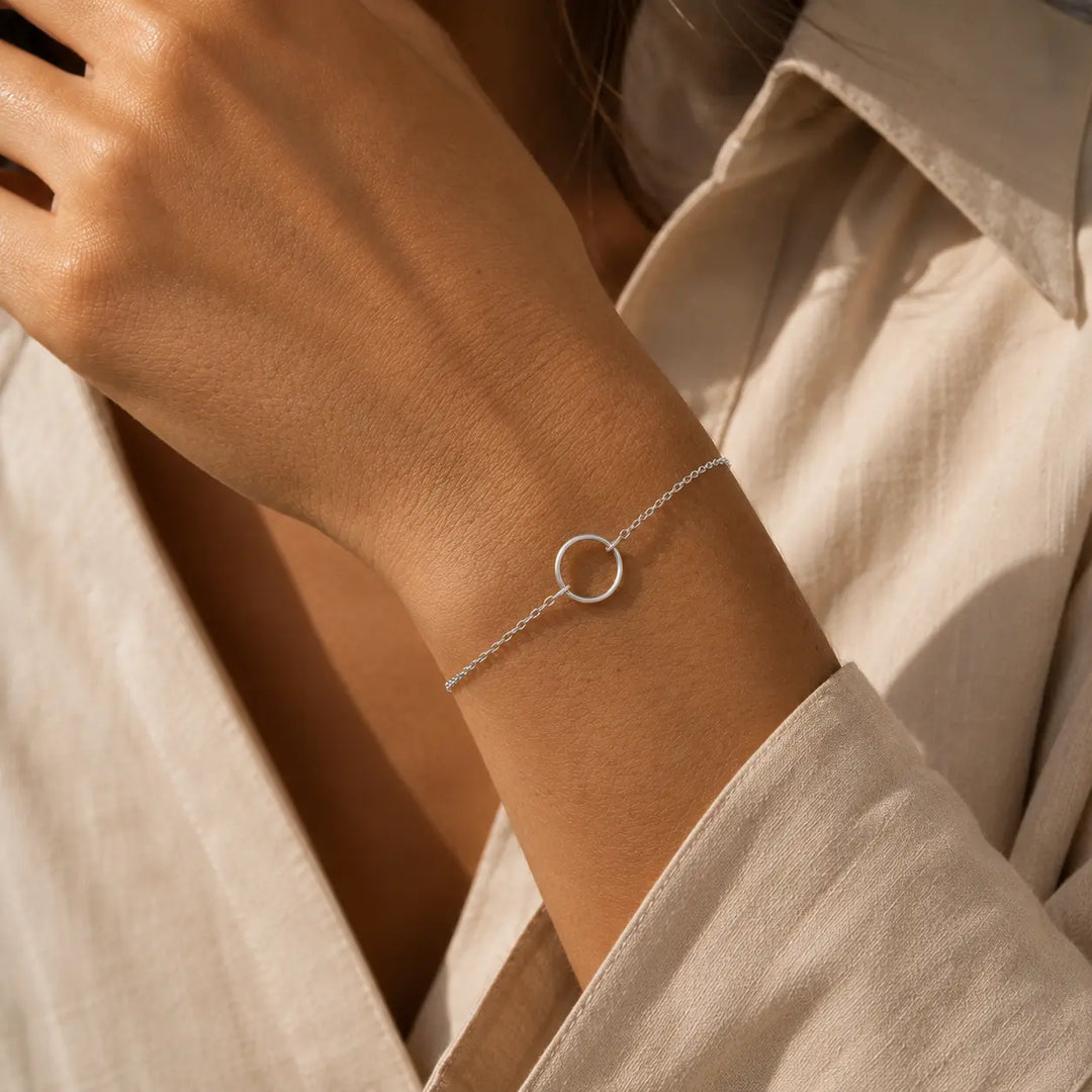 Circle Bracelet Silver