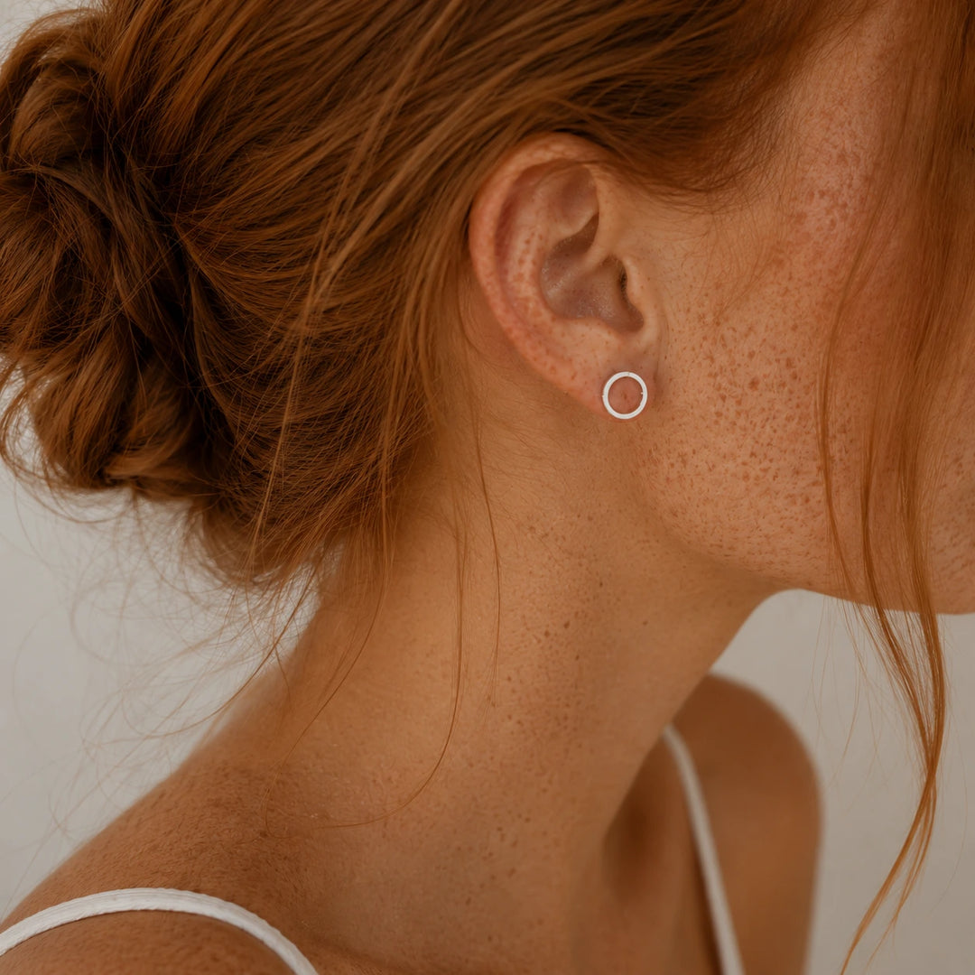 Circle Earrings Silver