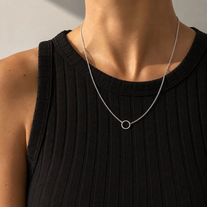 Eternity necklace silver