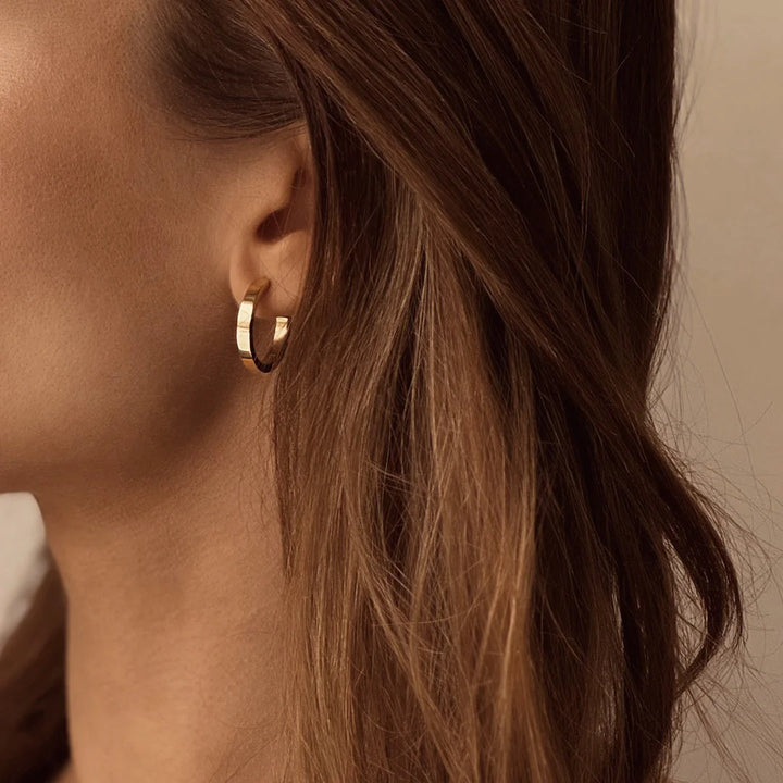 waterproof elise gold earrings stainless steel from Icône