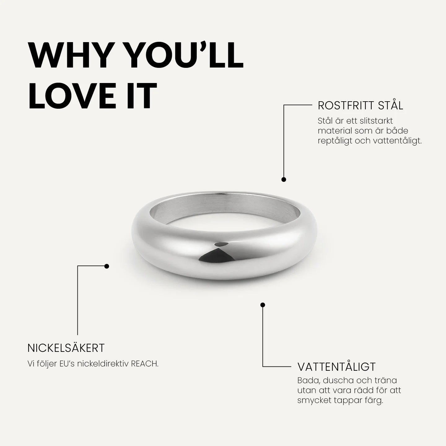 icône emelie ring steel benefits