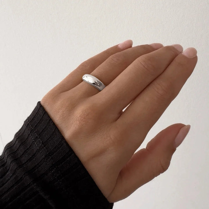 dome ring made in waterproof stainless steel from icône 