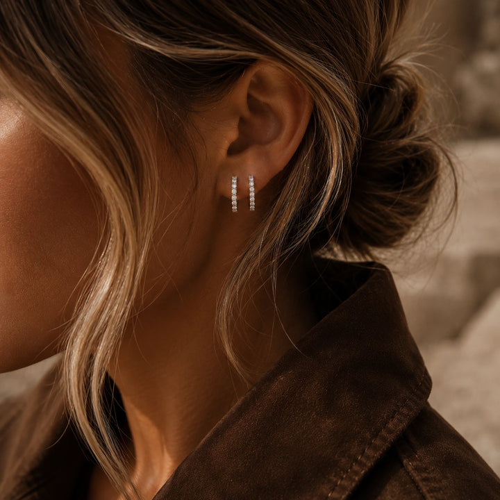 Esther mini earrings steel