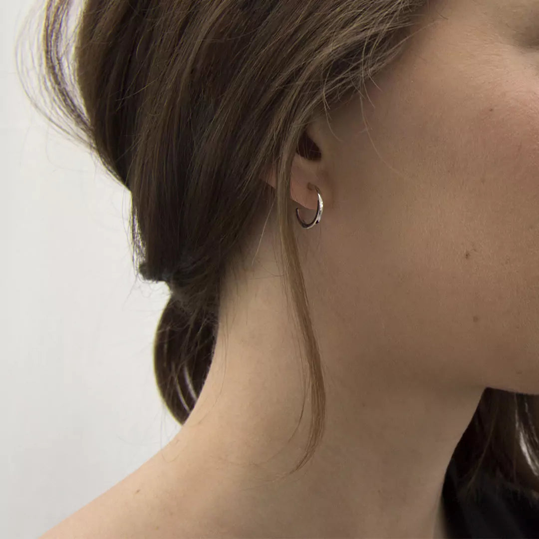 Eve Hoop Earrings Silver Jewelry