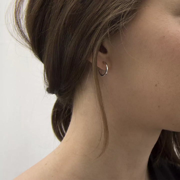 Eve Hoop Earrings Silver Jewelry