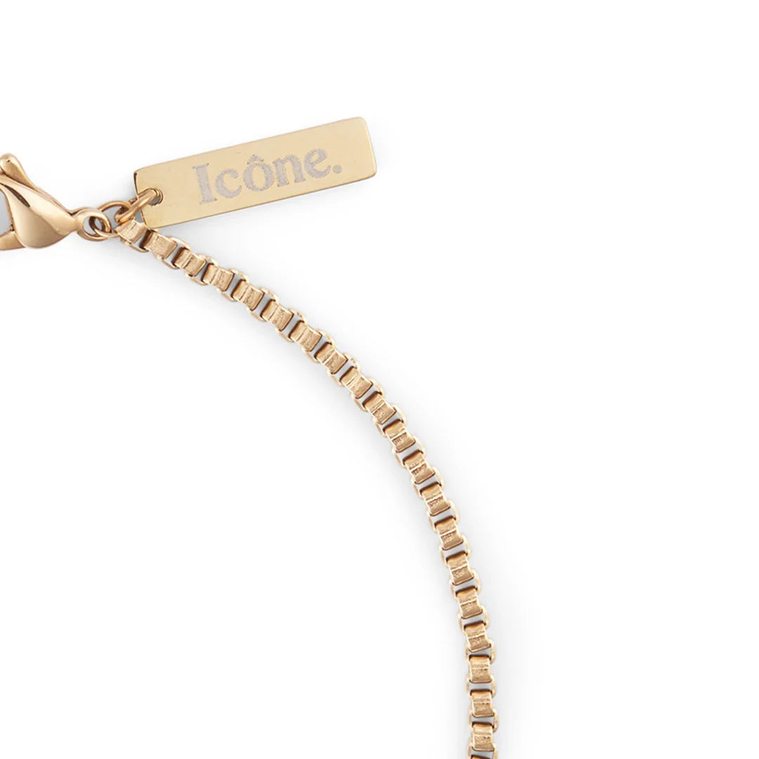 details of box bracelet gold for men from icône
