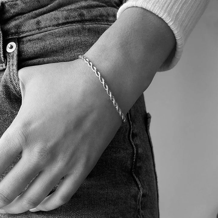 rope chain bracelet made in waterproof stainless steel from icône