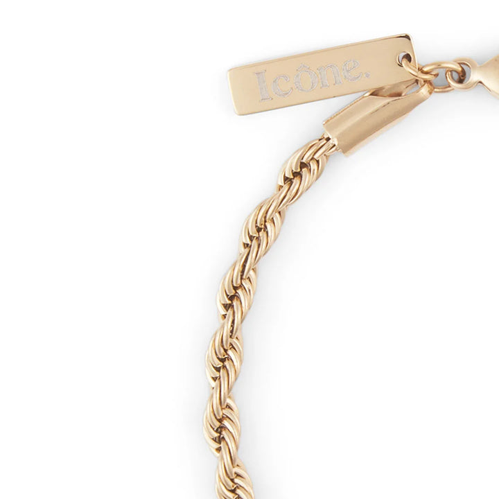 details of rope chain bracelet gold from icône